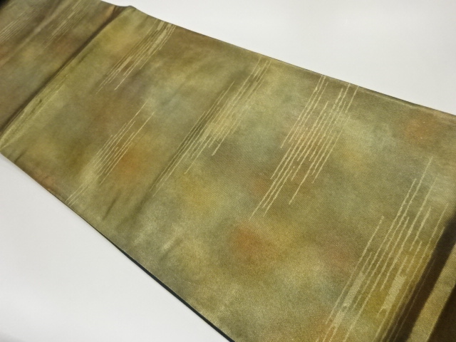 引箔変わりヱ霞模様織出し袋帯